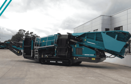 Warrior 1400 mobile screen