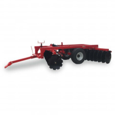 Trailed offset disc harrow
