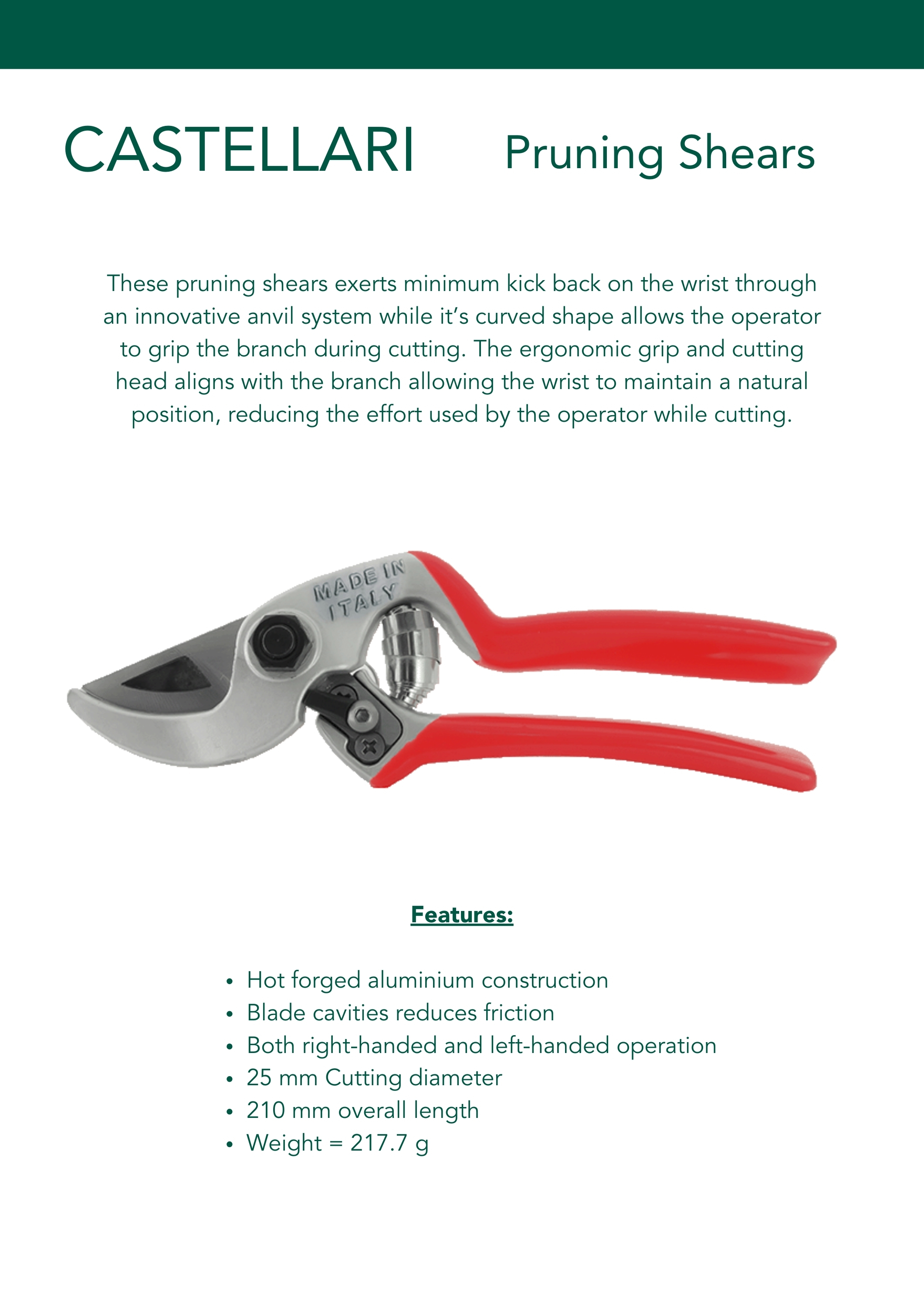 Ergonomic Pruning Shears