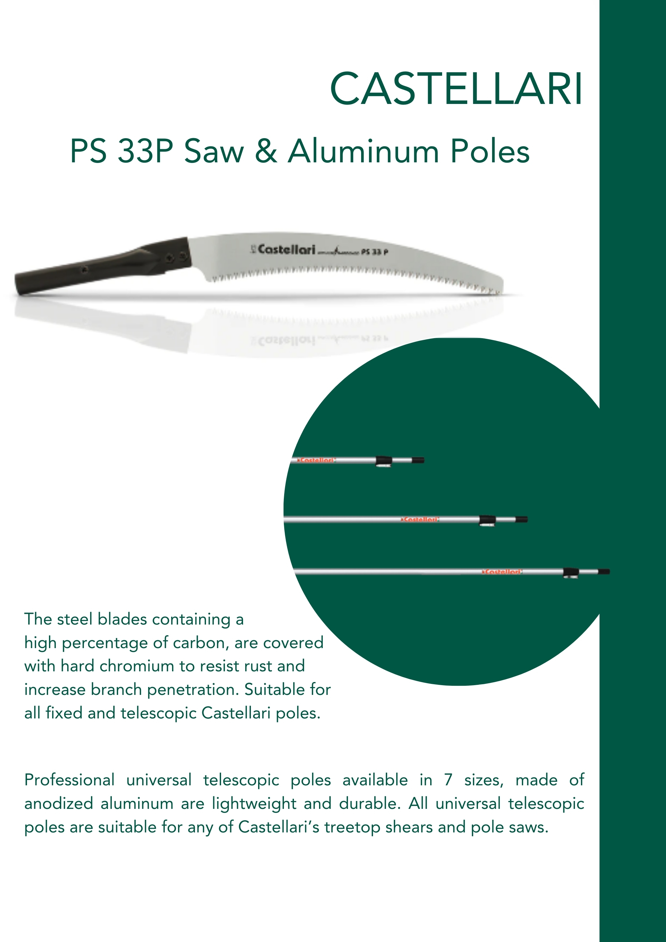 PS 33 P Saw and Telescopic Poles