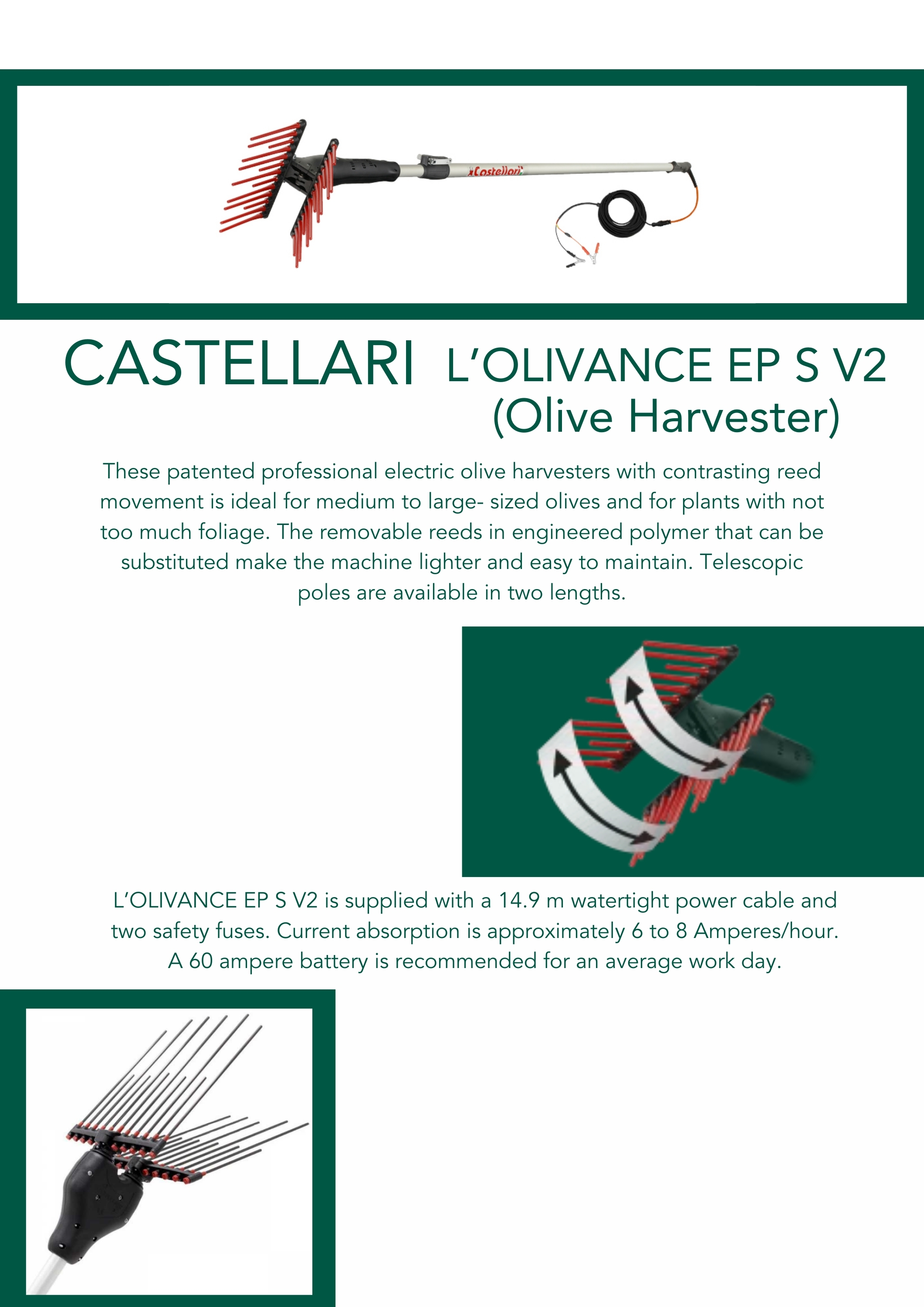 L'Olivance EP S V2 Olive Harvester
